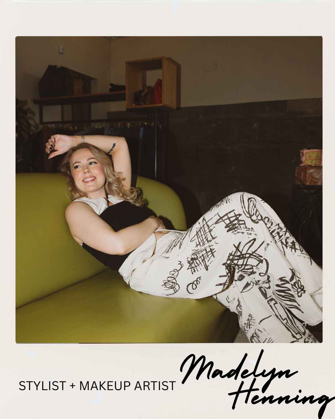Madelyn Henning, lead event stylist and makeup artist at August & Omi