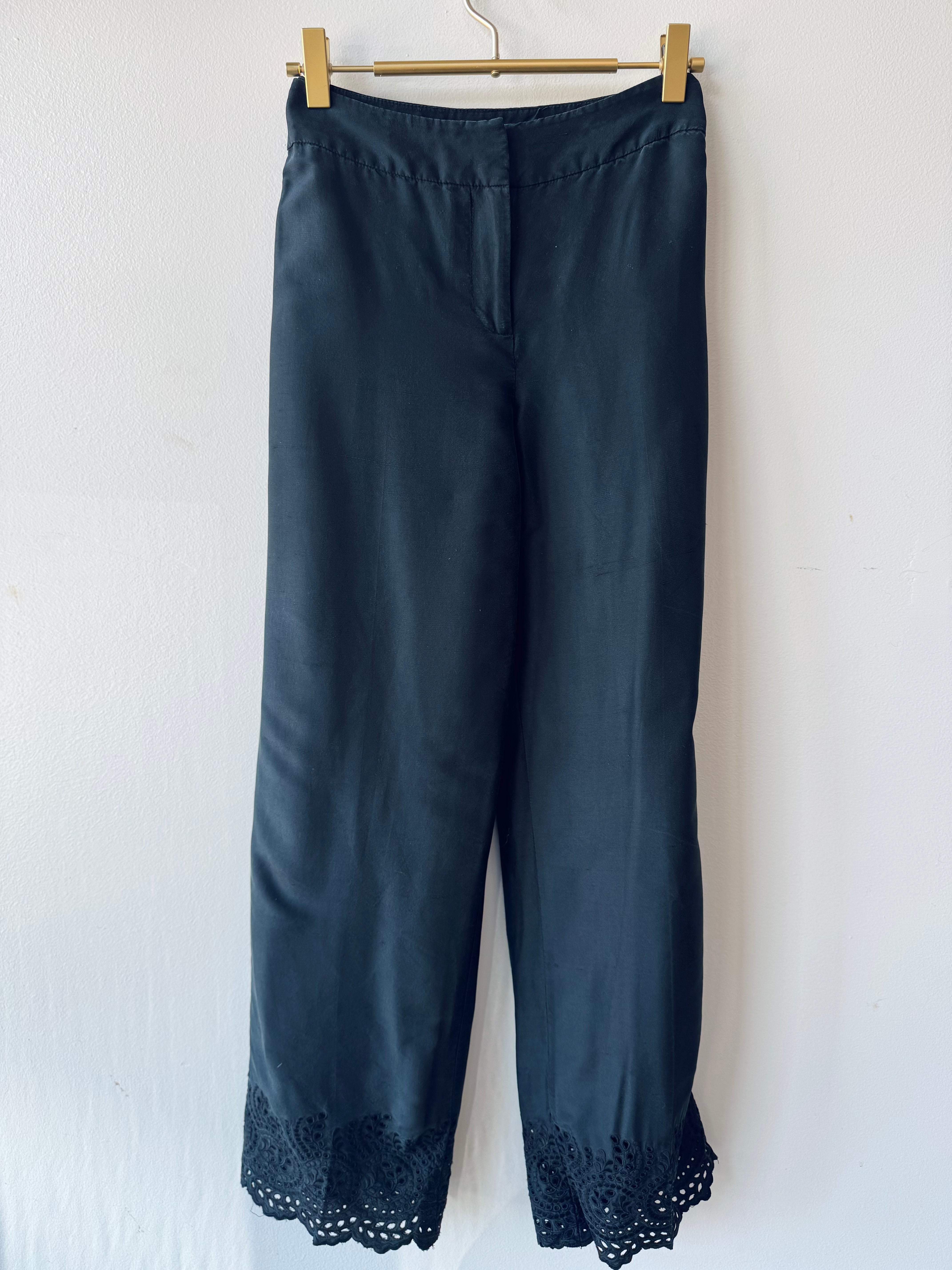 Eyelet Detail Pants