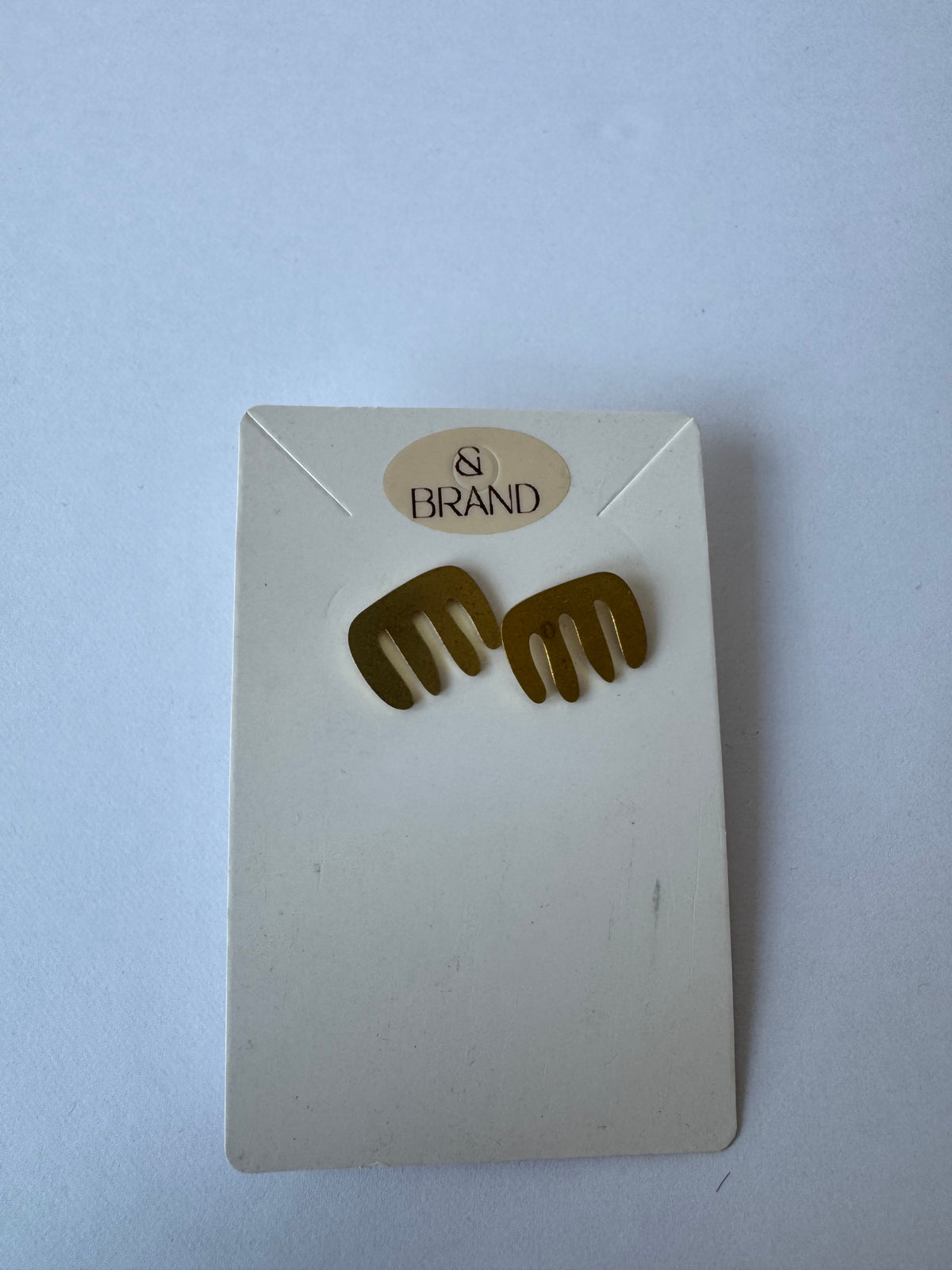 Gold Comb Earrings