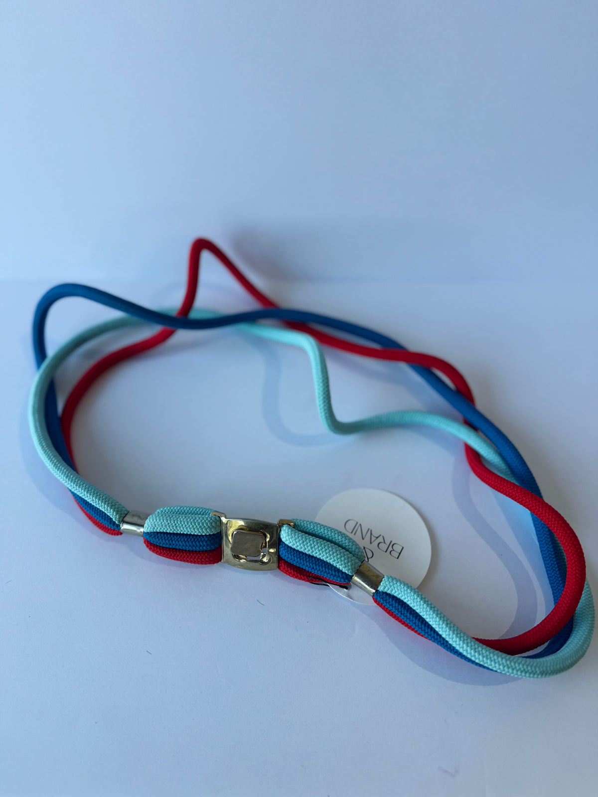 70/80s Blue/Red Rope Belt