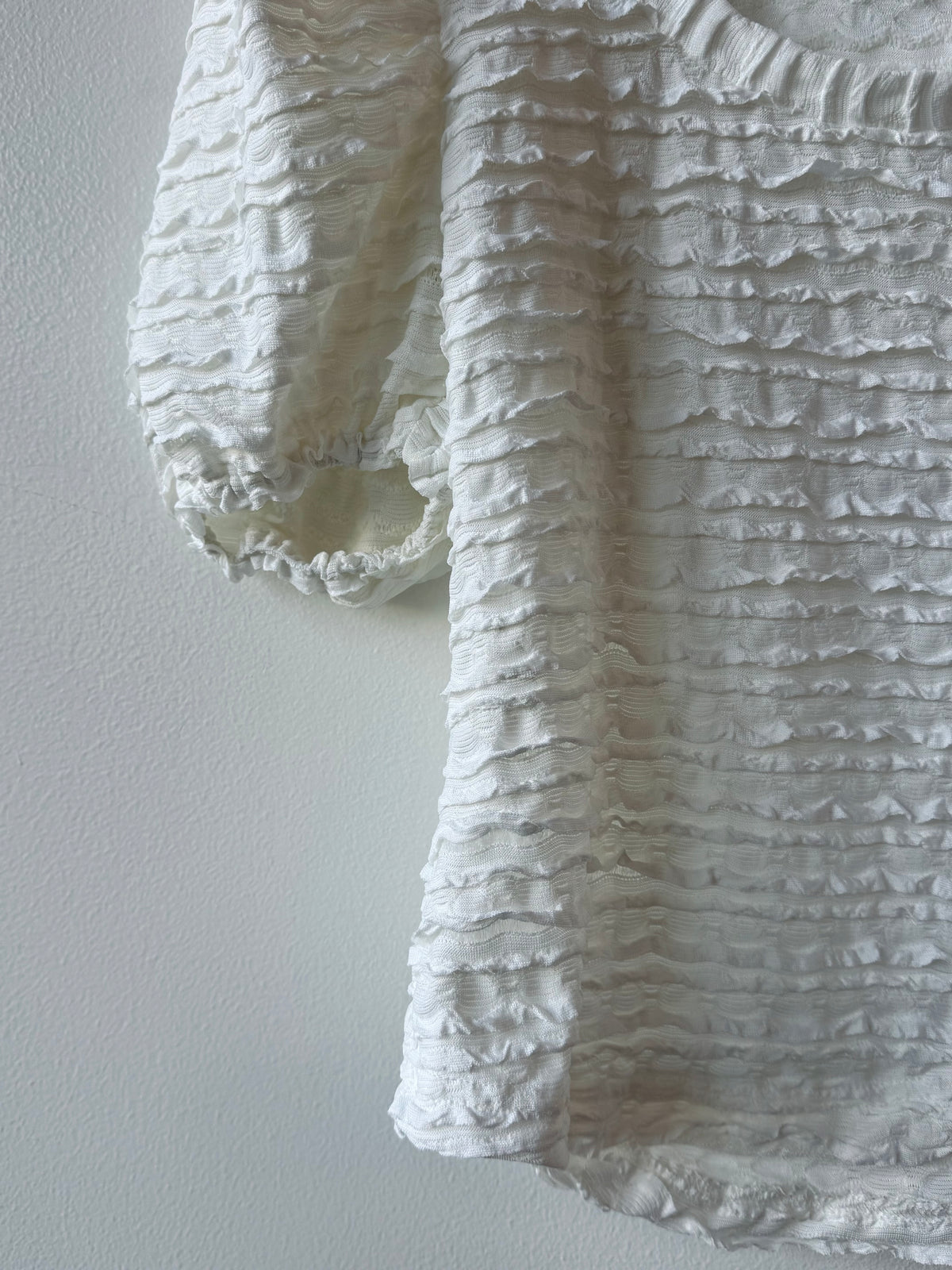 Textured Ruffled Top