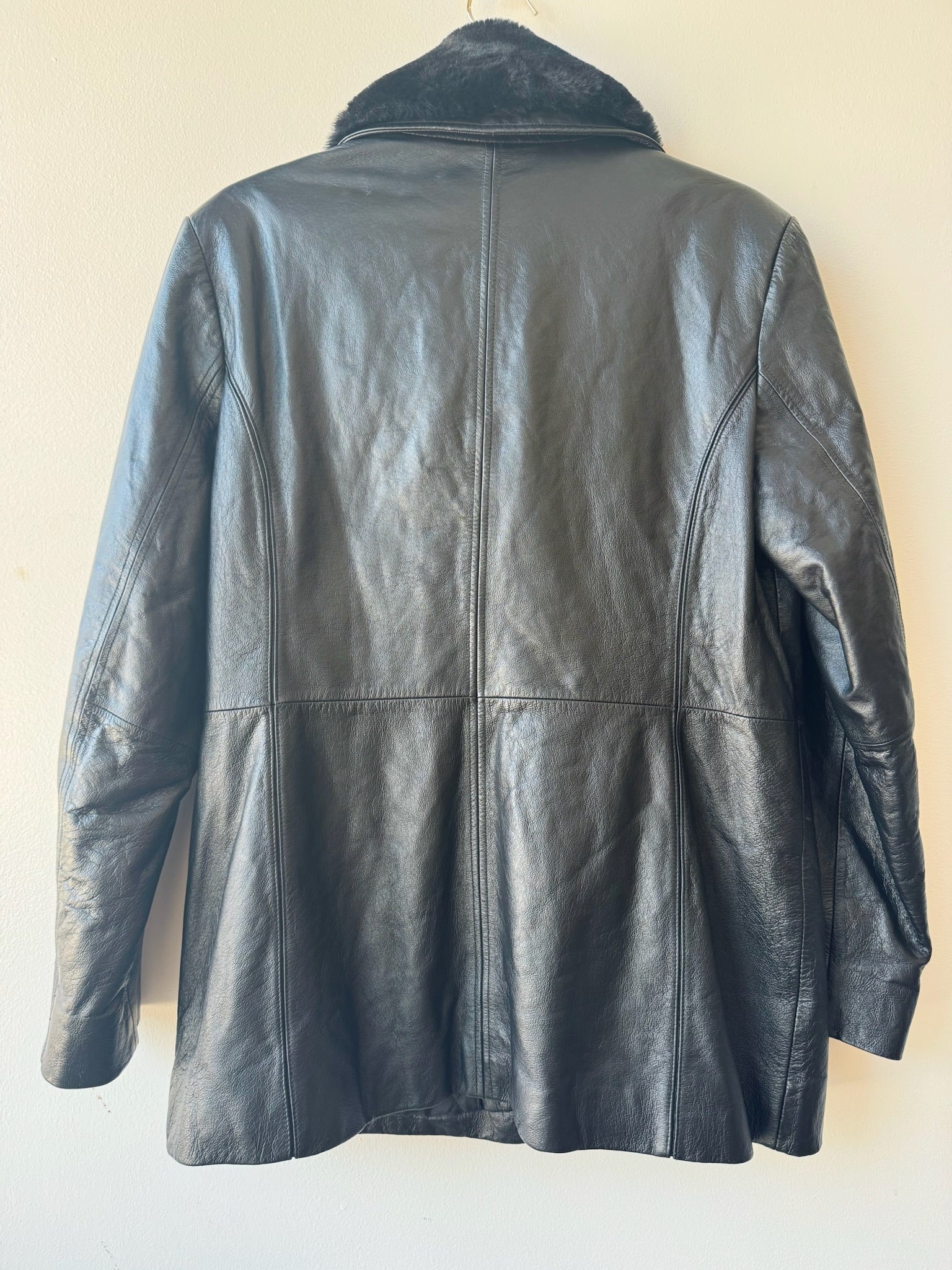 Vintage Black Leather Jacket