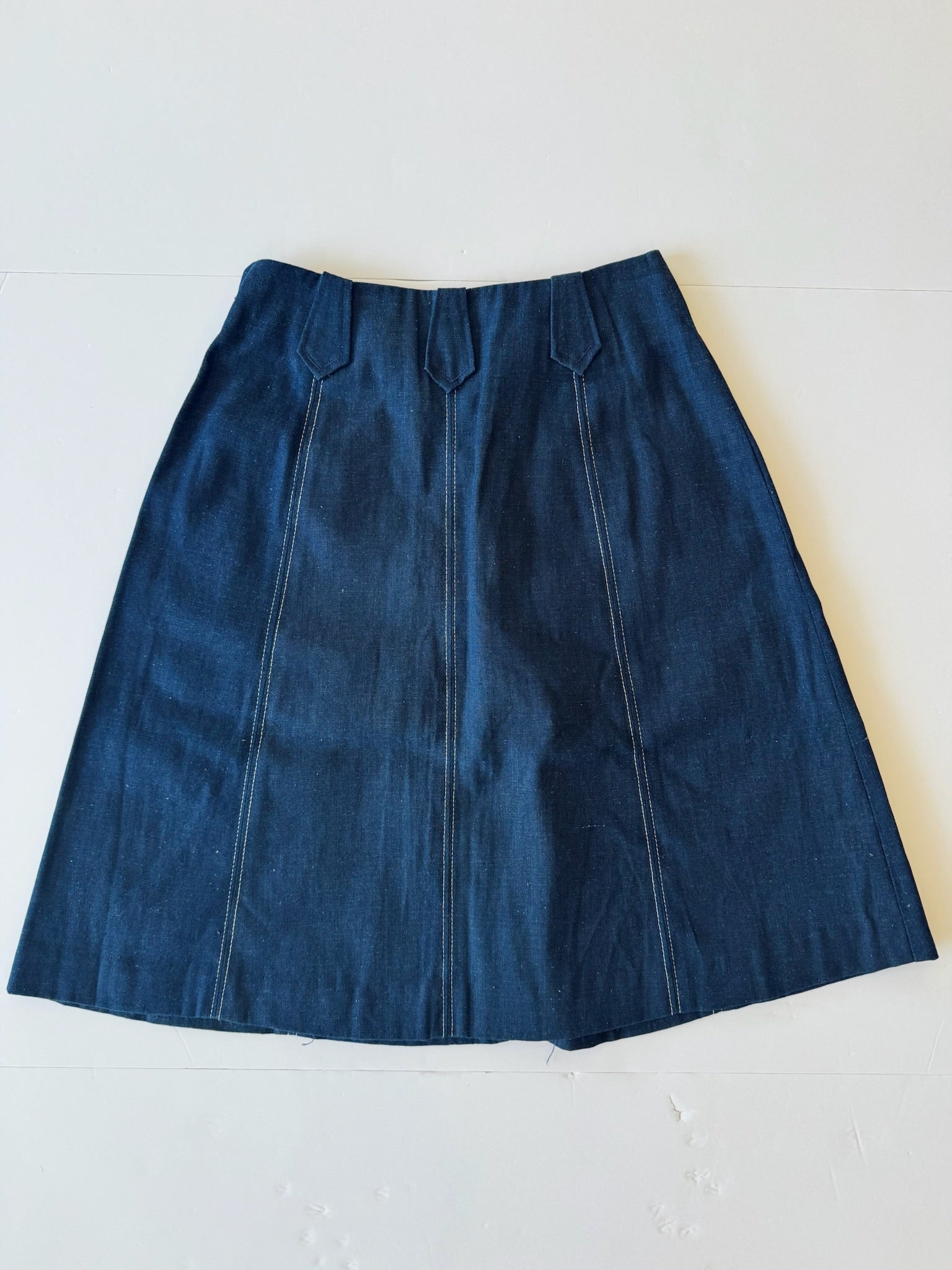 Vintage Utility Denim Skirt