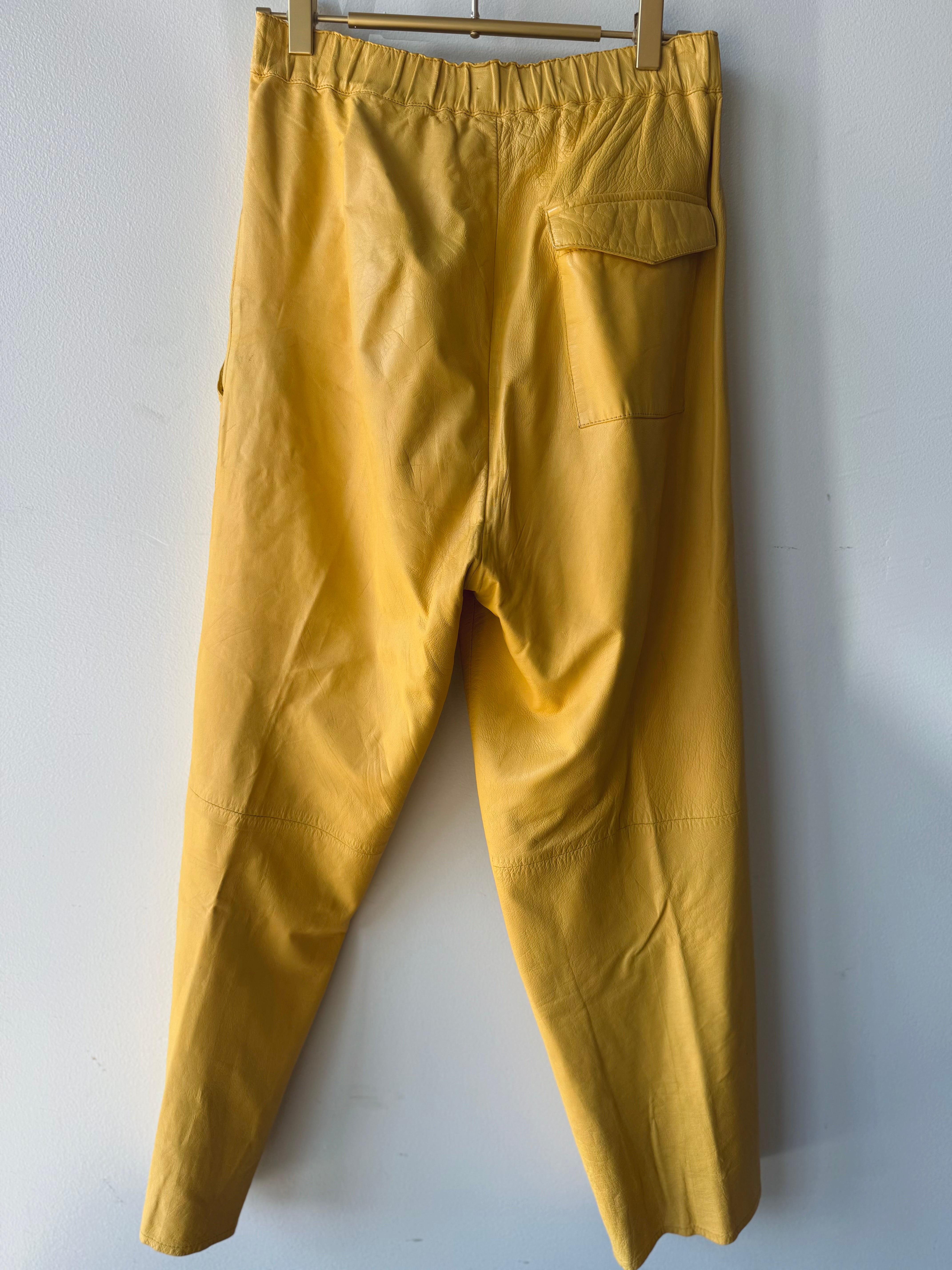 Vintage Nancy Heller Genuine Leather Trousers