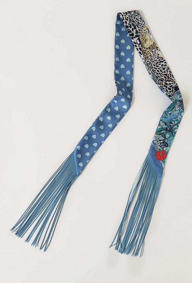 Printed Fringed Scarf