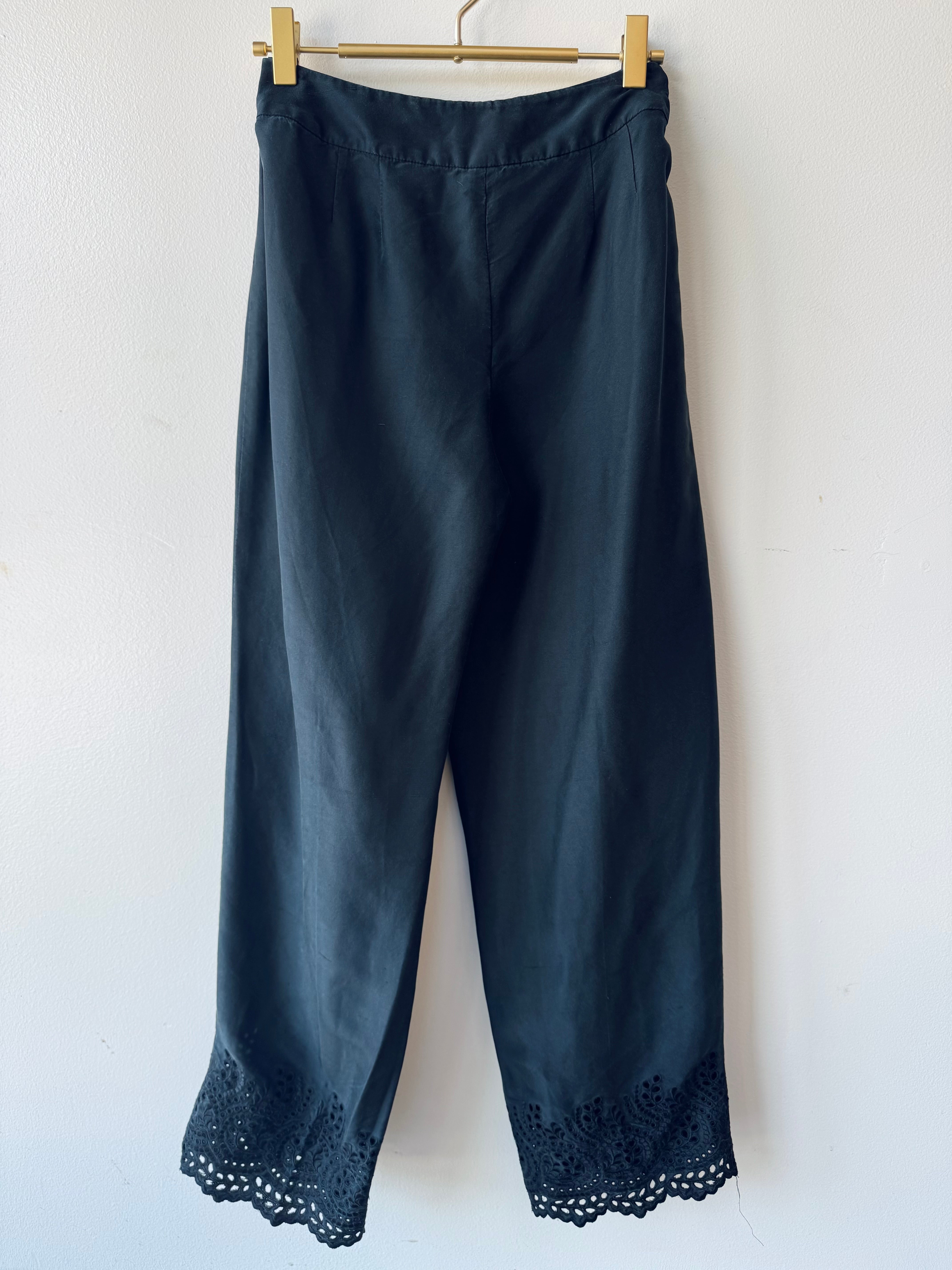 Eyelet Detail Pants