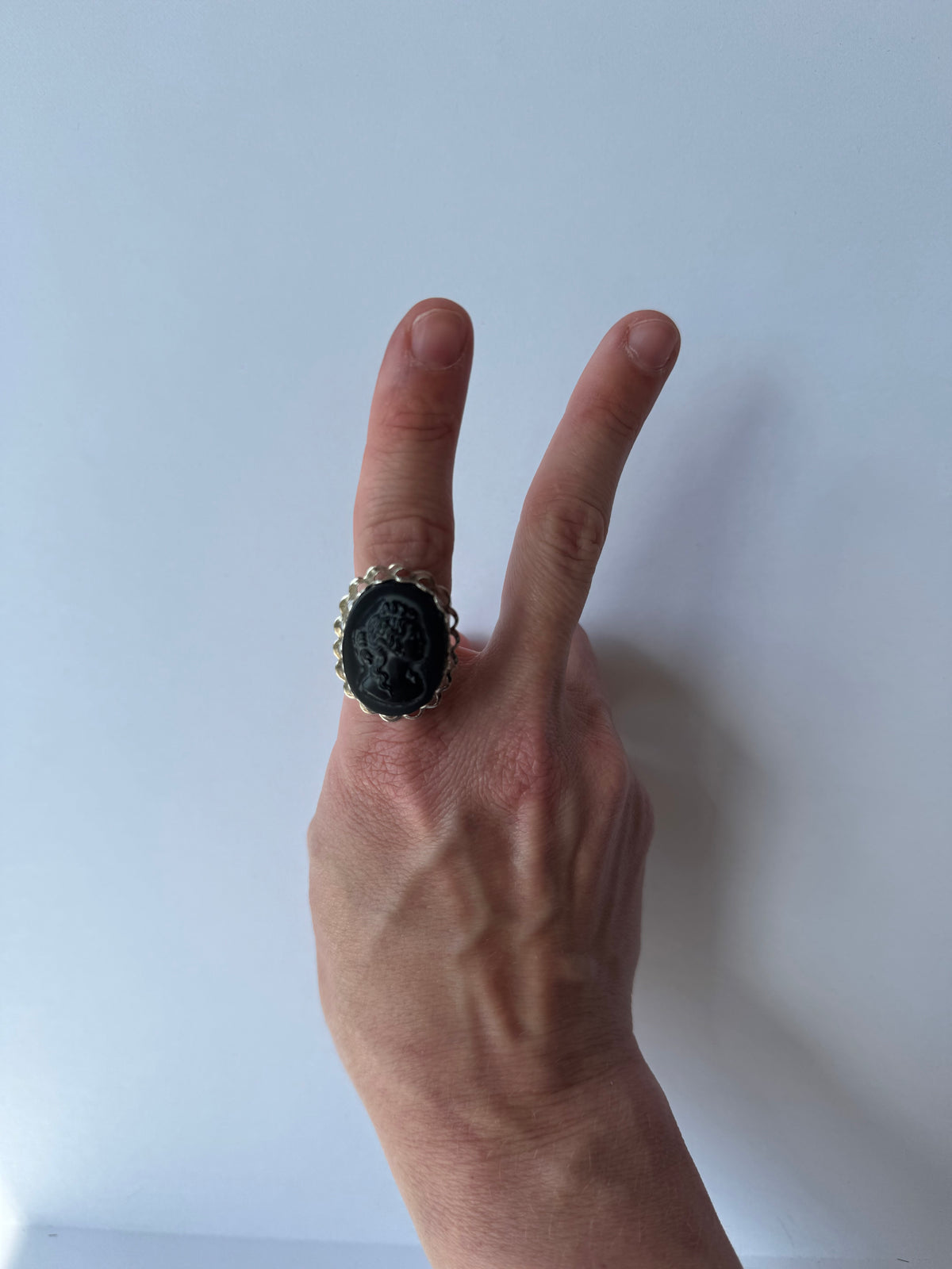 Black & Silver Portrait Ring
