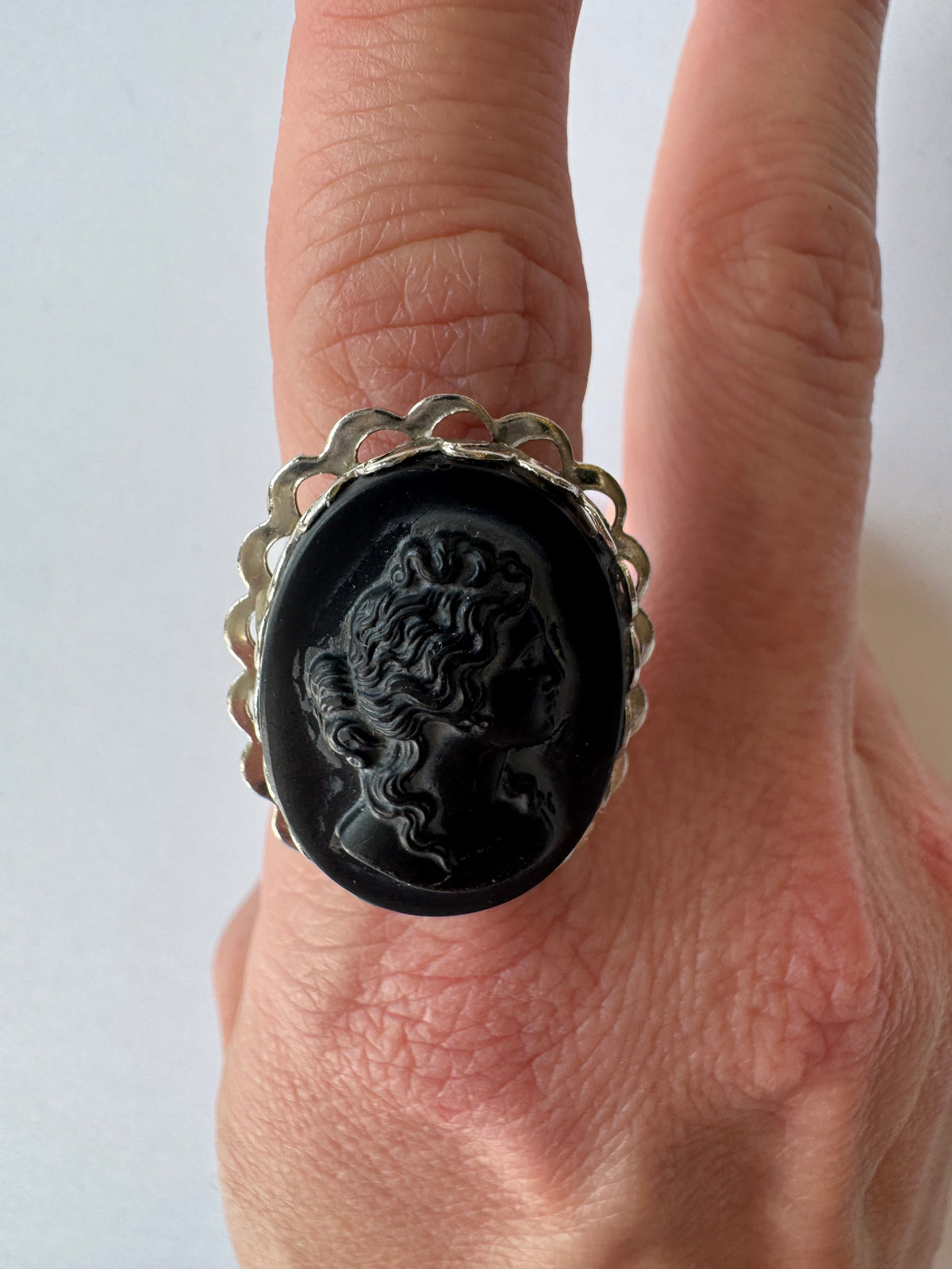 Black & Silver Portrait Ring