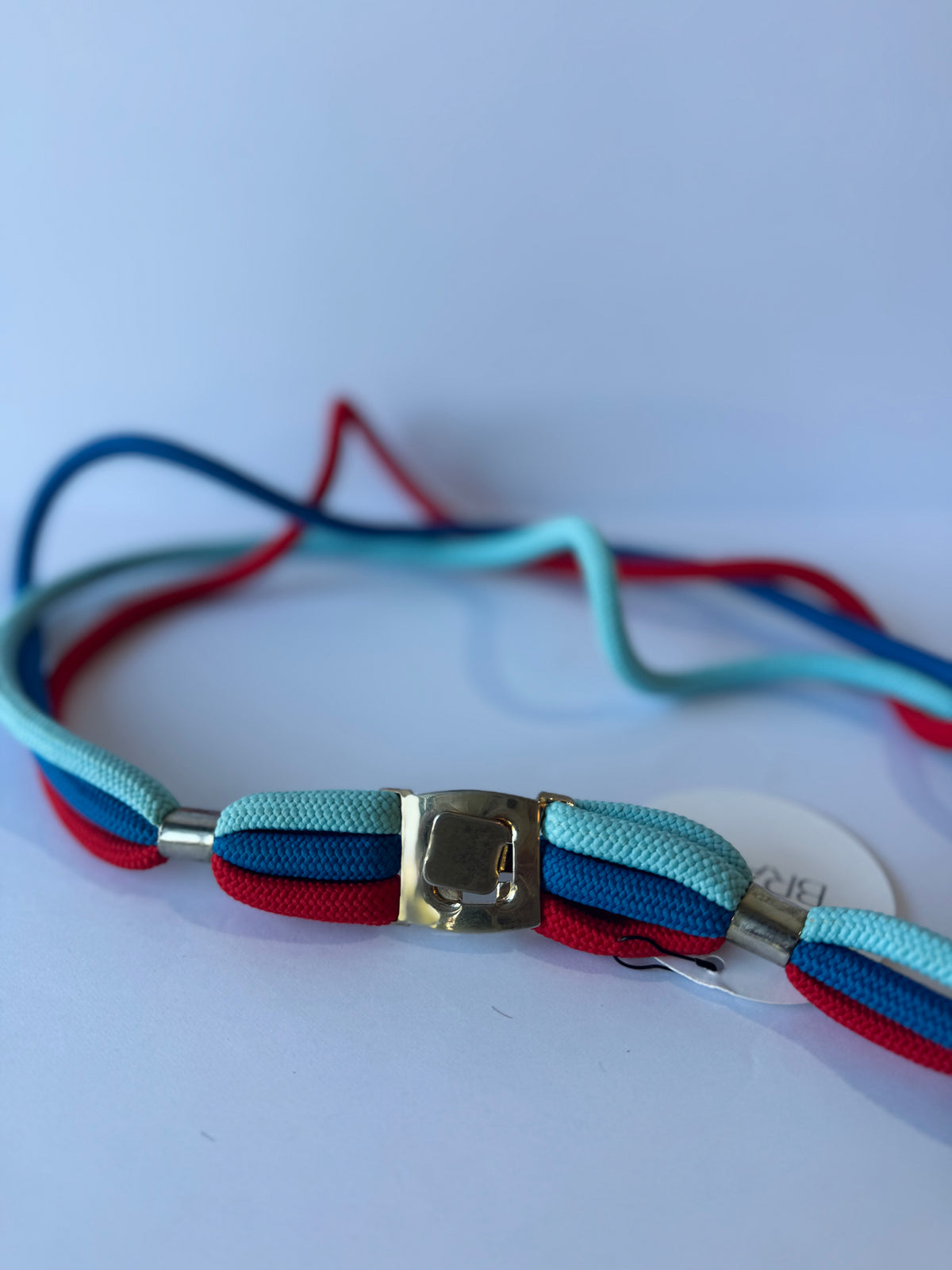 70/80s Blue/Red Rope Belt
