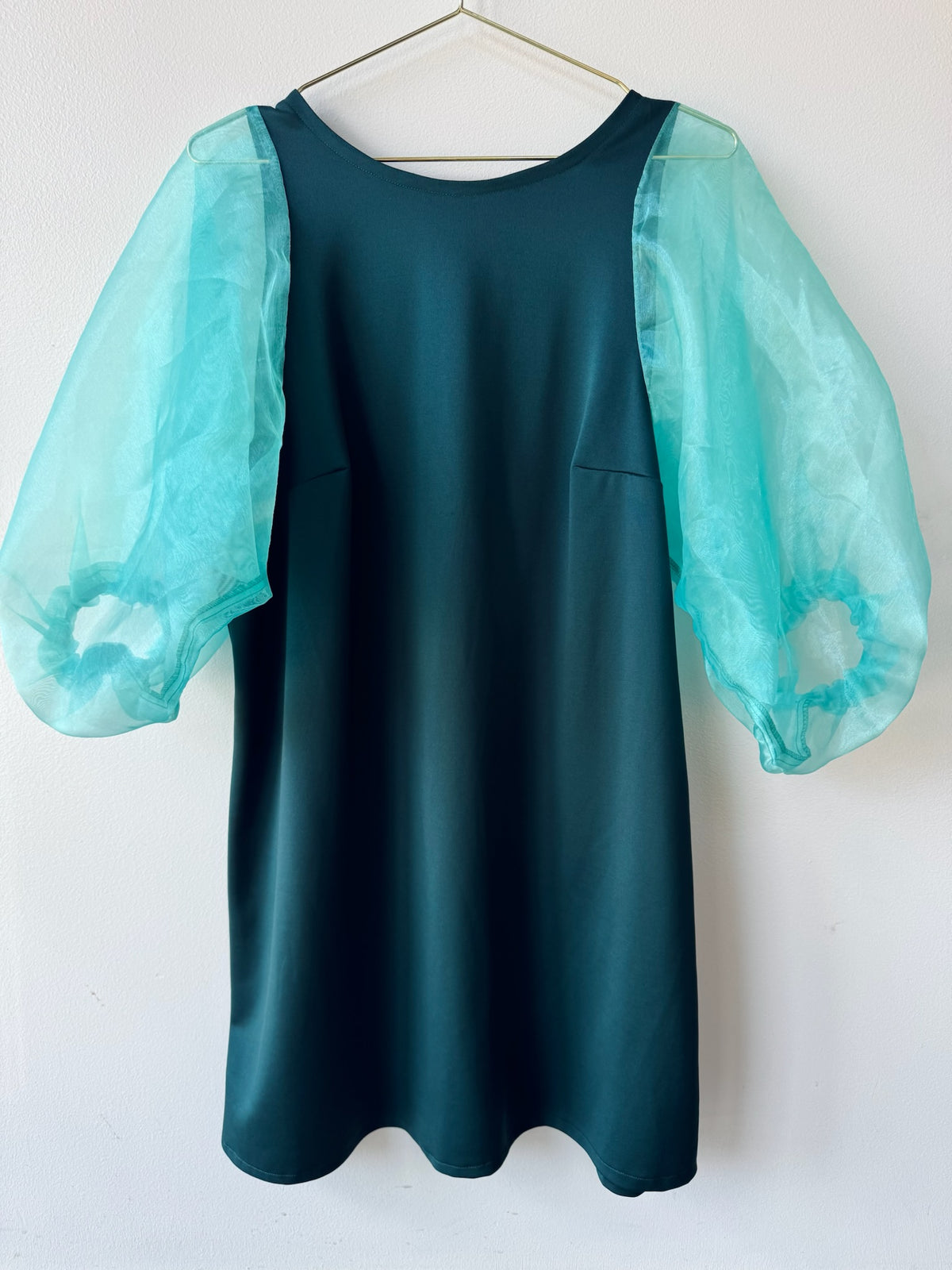 Handmade Organza Puff Sleeve Dress