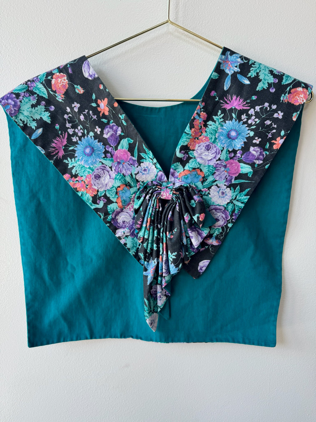 Reworked Vintage Sailor Collar Top