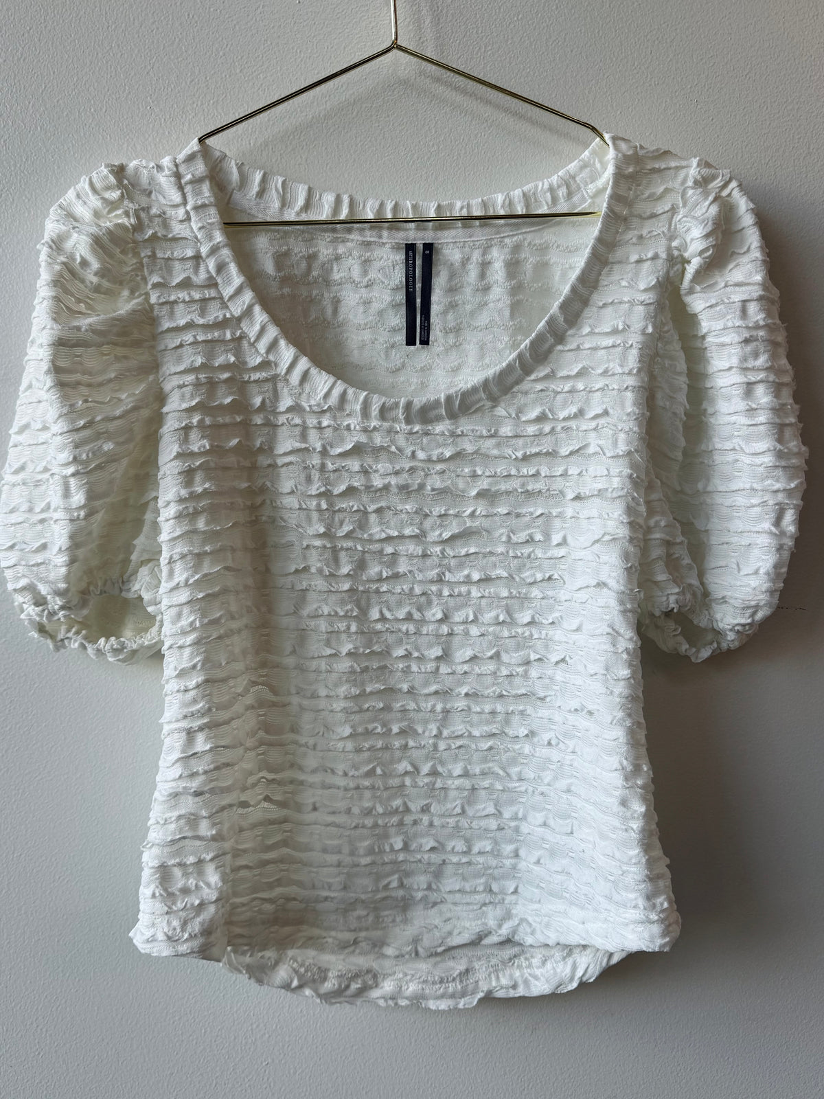 Textured Ruffled Top