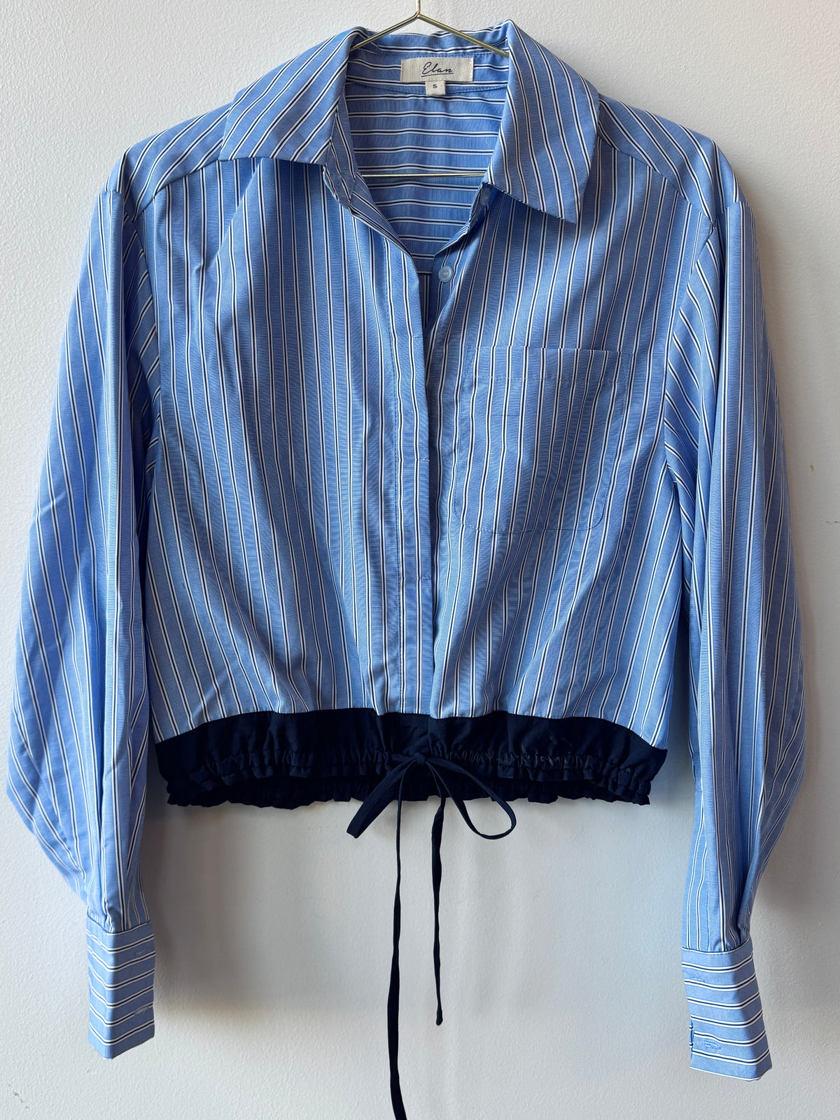 Elan Cinched Button Down Top
