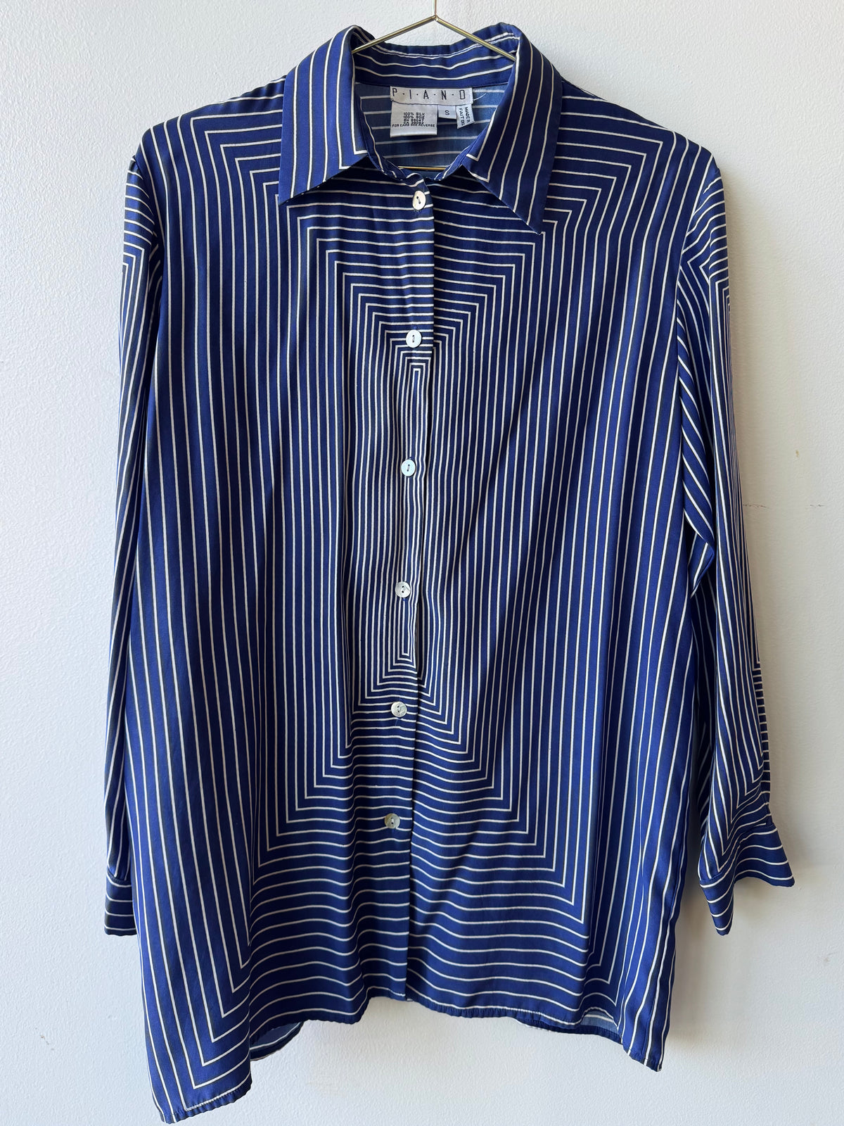 Vintage Optical Illusion Blouse