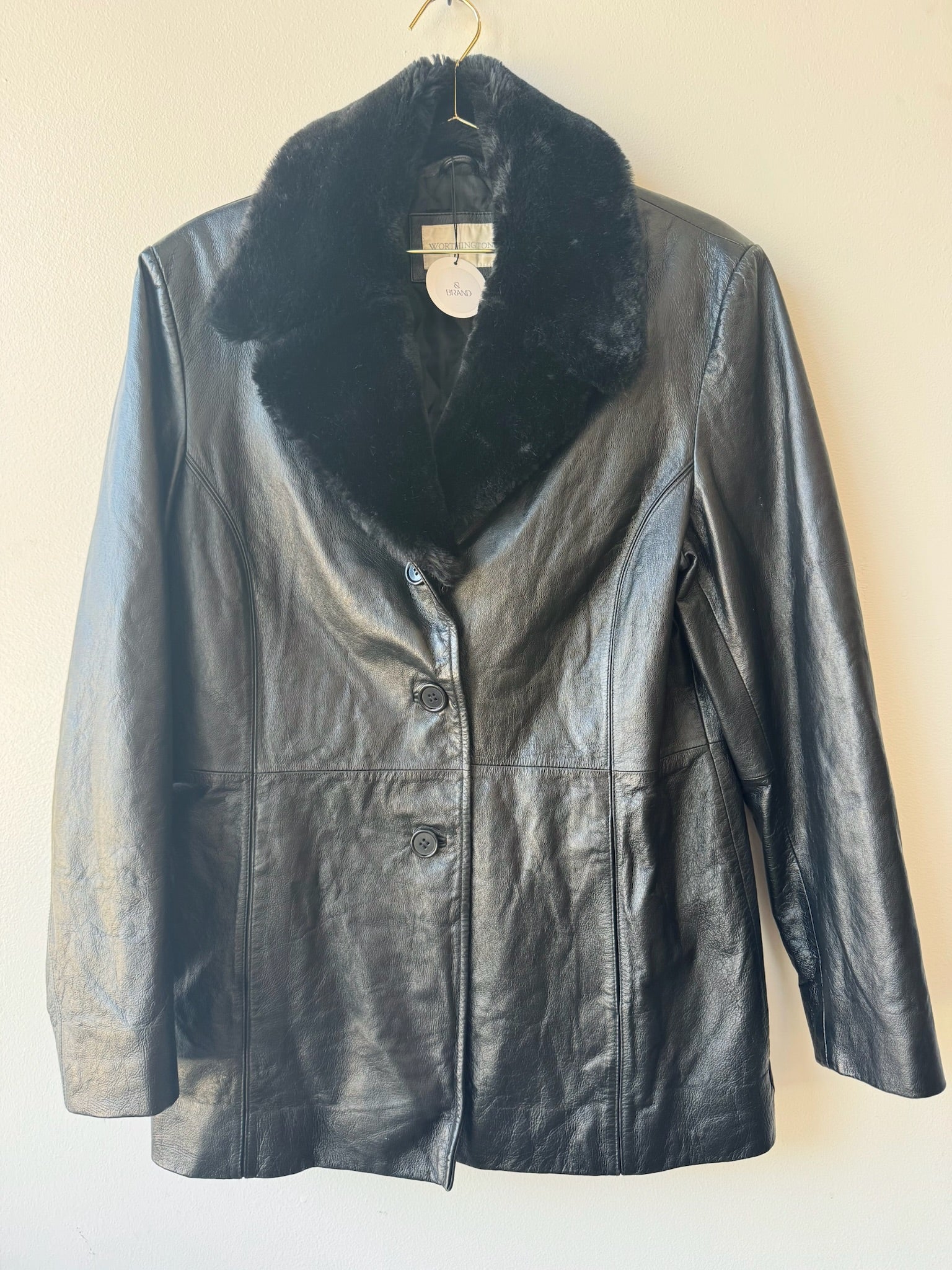 Vintage Black Leather Jacket