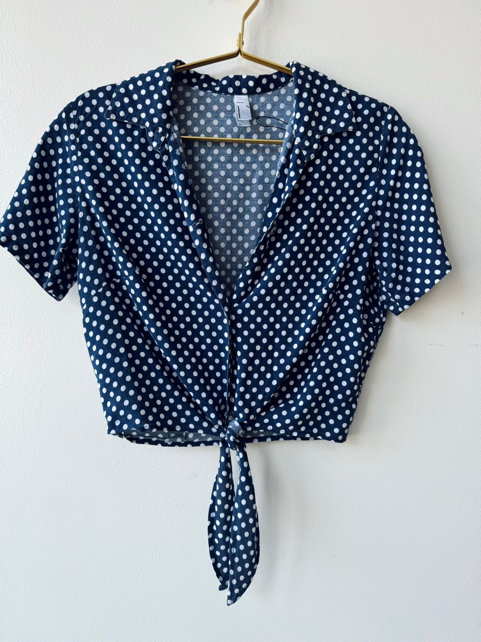 Polka Dot Tie Top