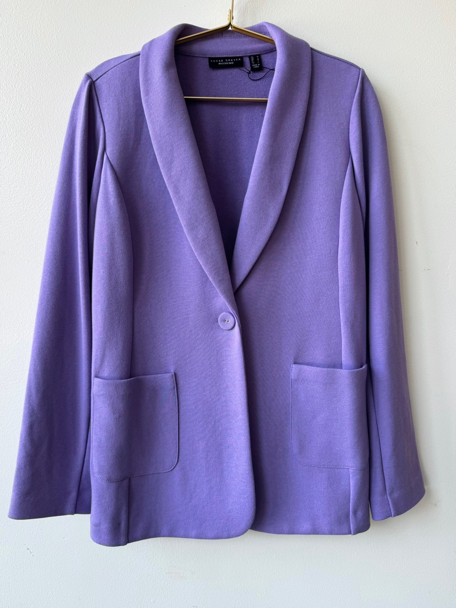Marina Knit Shawl-Collar Blazer