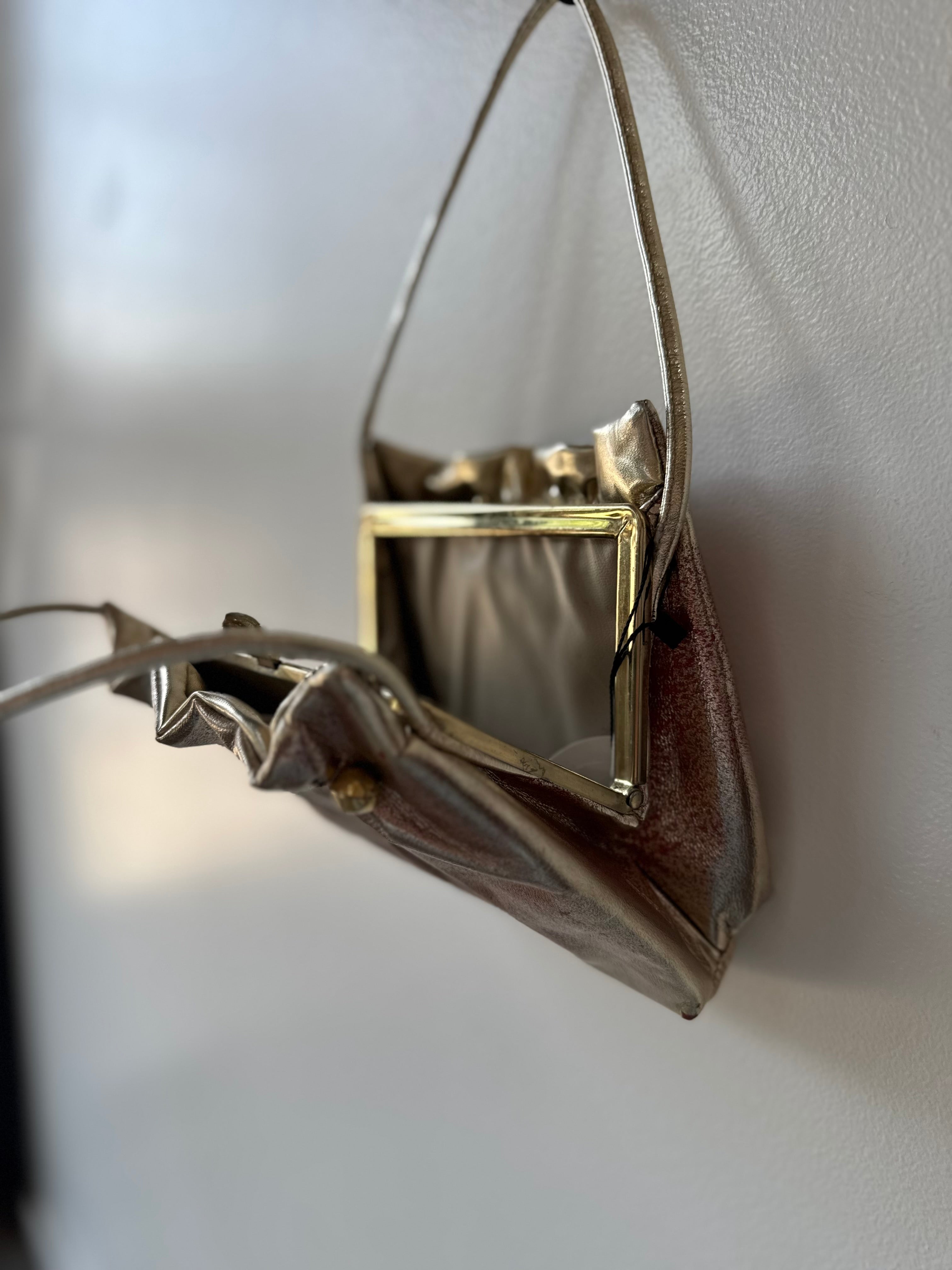 Vintage Gold Bucket Purse