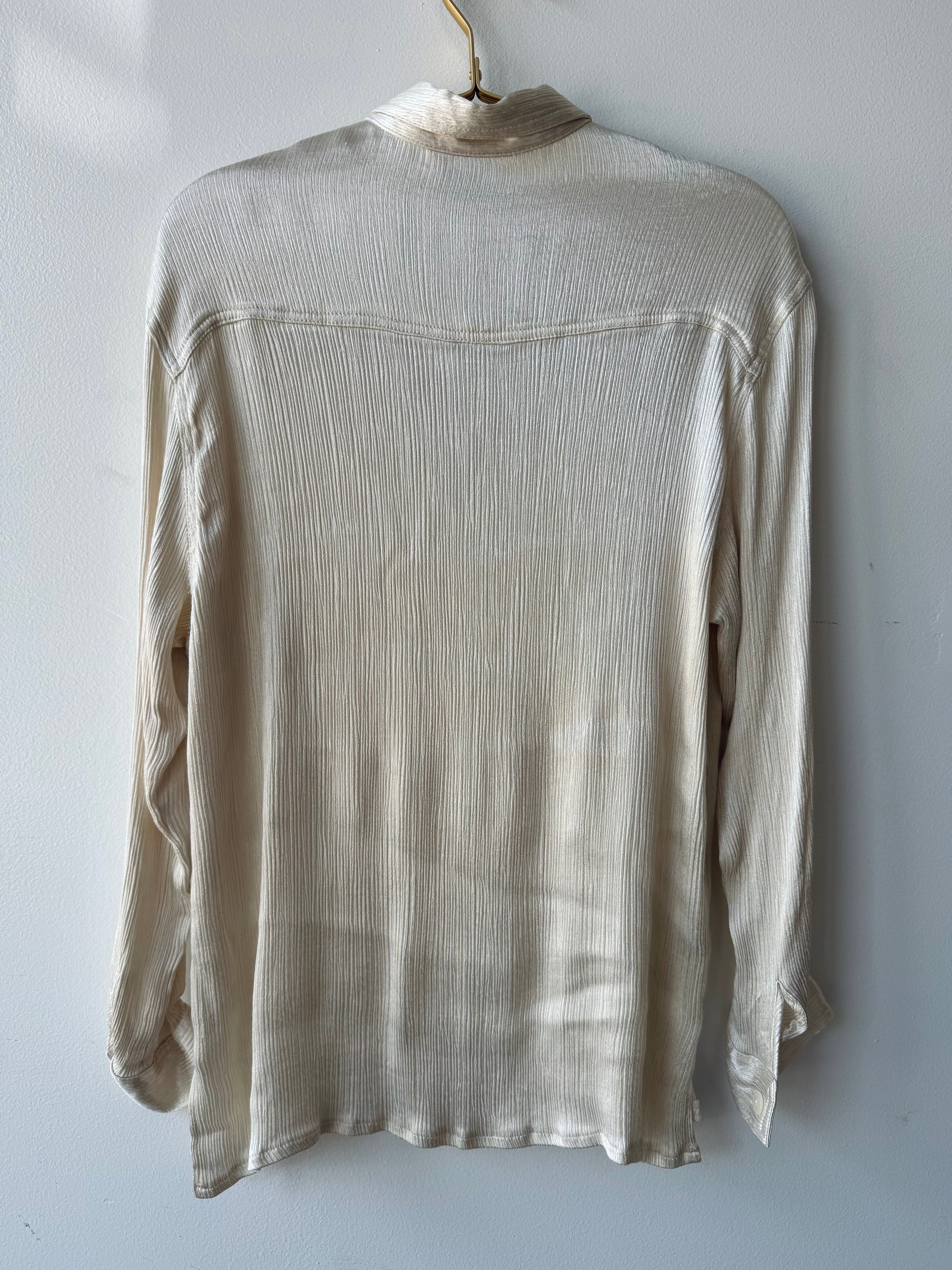 Vintage Shiny Cream Top