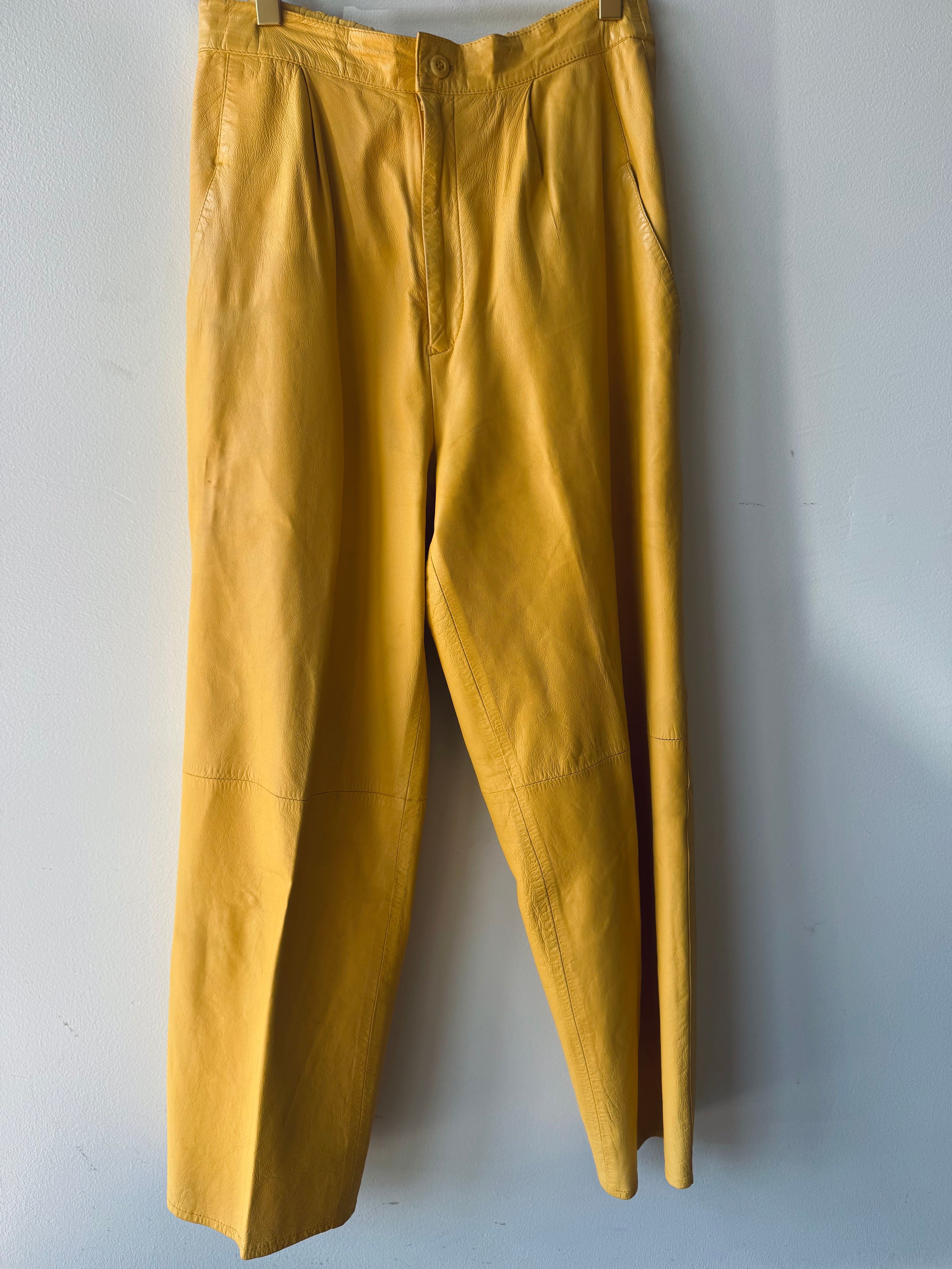 Vintage Genuine Leather Trousers