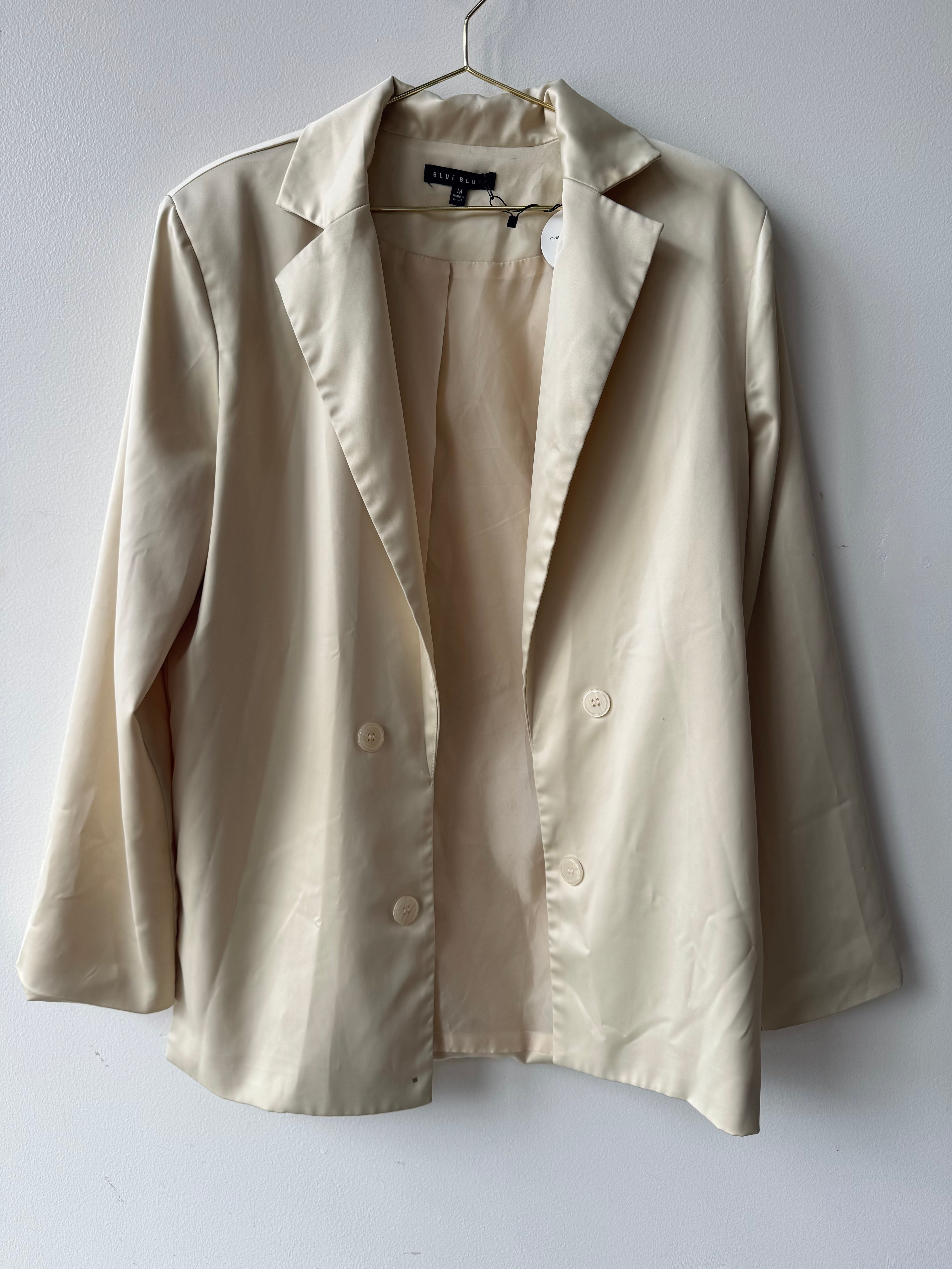 Oversized Cream Blazer