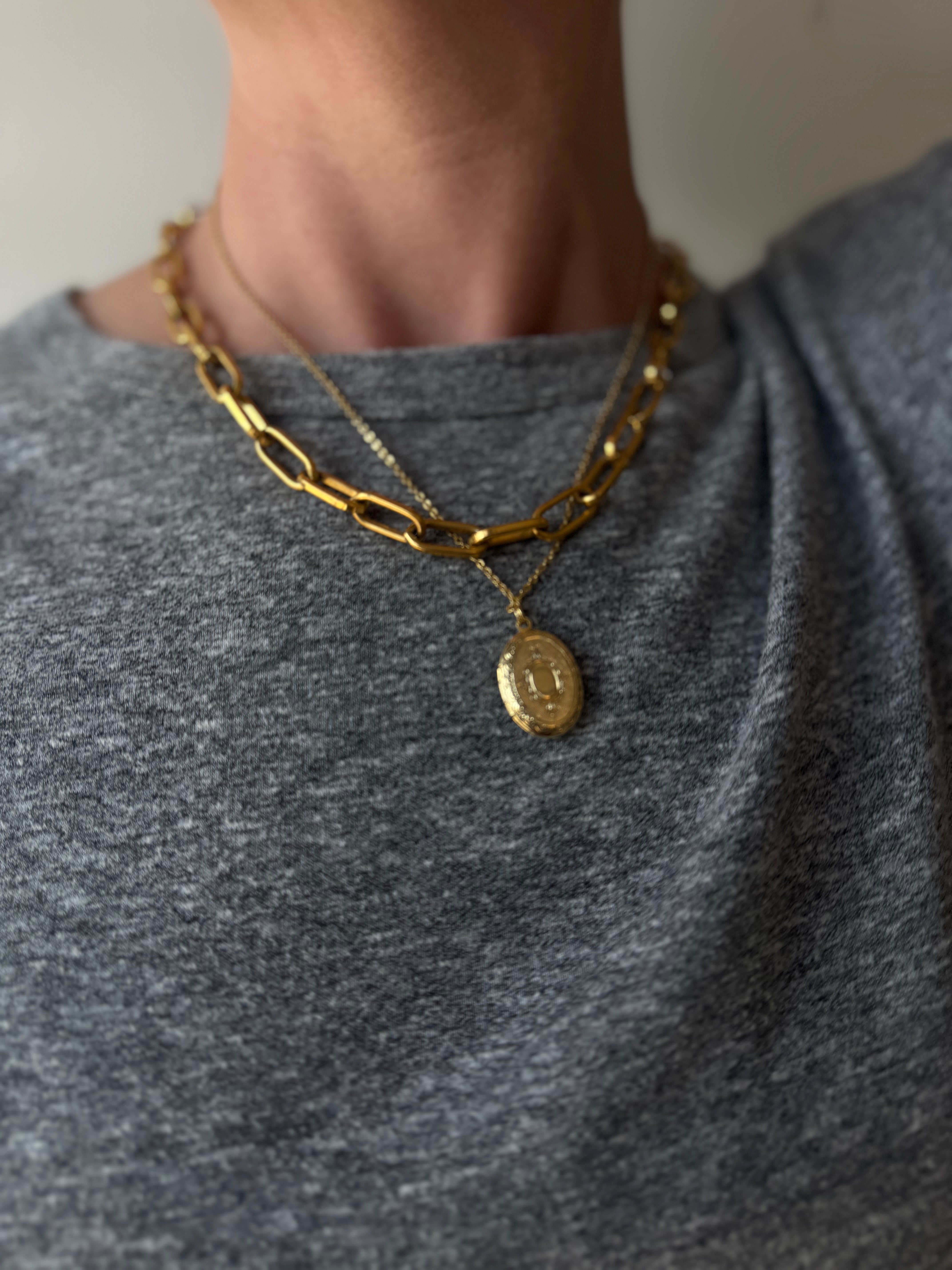 Gold Locket Necklace