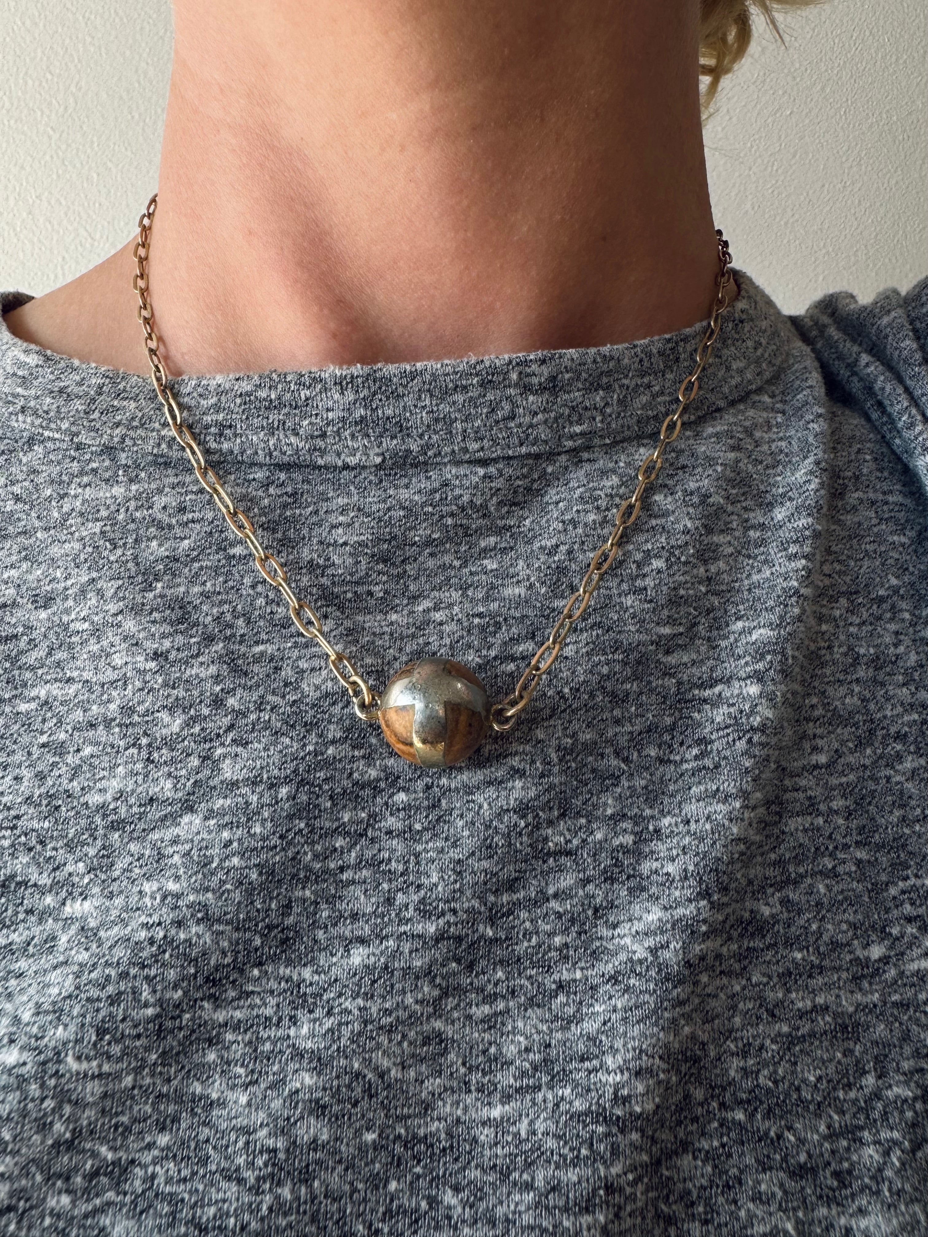 Gold Globe Necklace