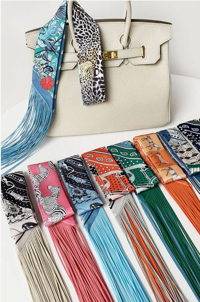 Printed Fringed Scarf